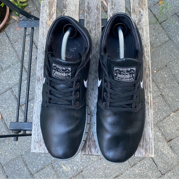 Nike Stefan Janoski Max NYC Edition Men's Size 11.5 Black Leather 749678-001 - Picture 10 of 15